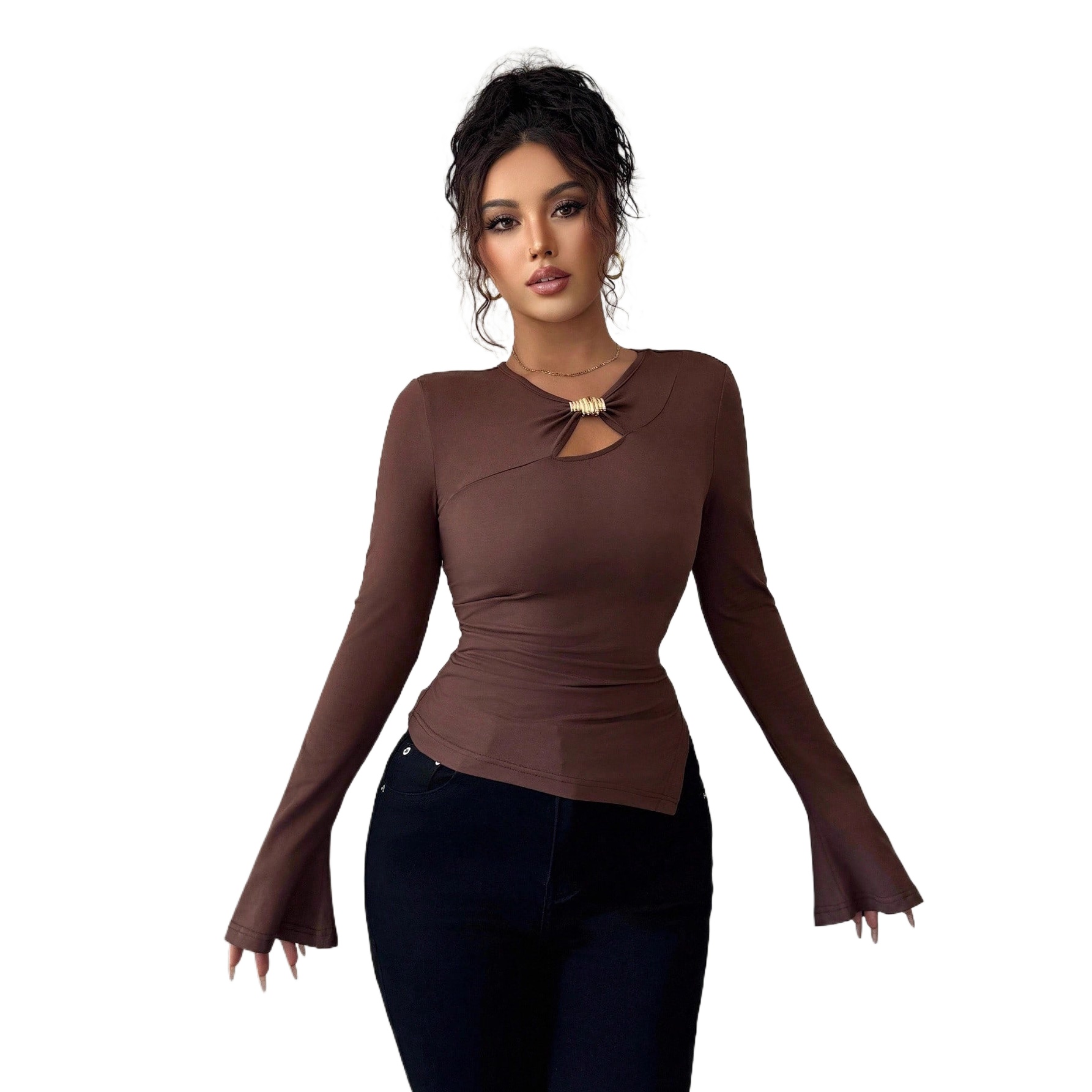 Women Formal Wear M&S - 2025 Sonbahar ve Kış Yeni Asimetrik