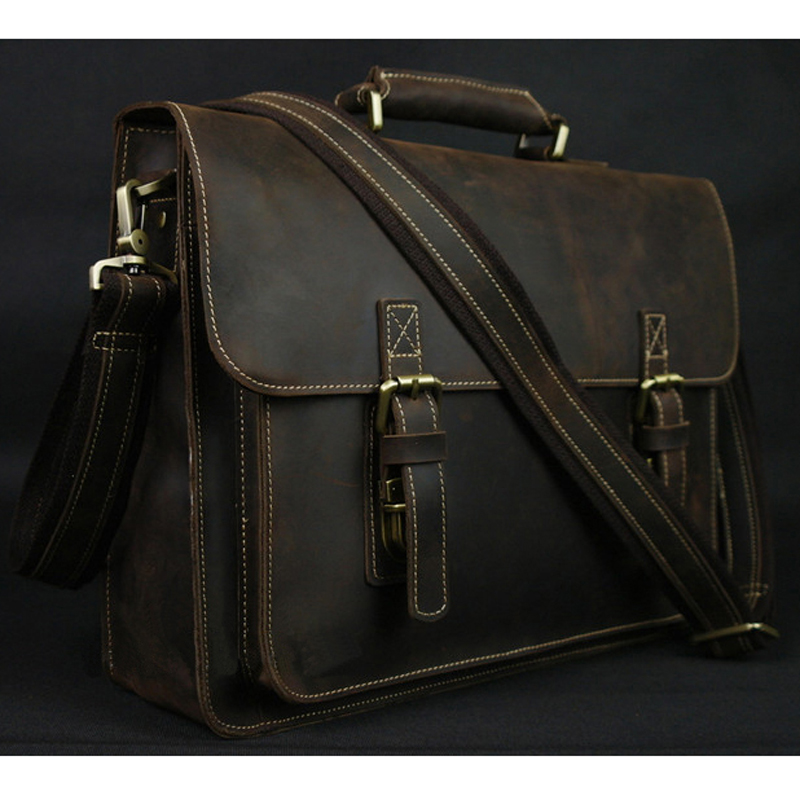 Vintage çılgın at hakiki deri  - Structured Handbag Work incelemesi ve fiyatı
