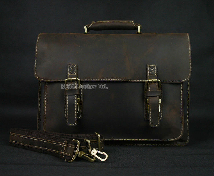 Vintage çılgın at hakiki deri  - Structured Handbag Work incelemesi ve fiyatı