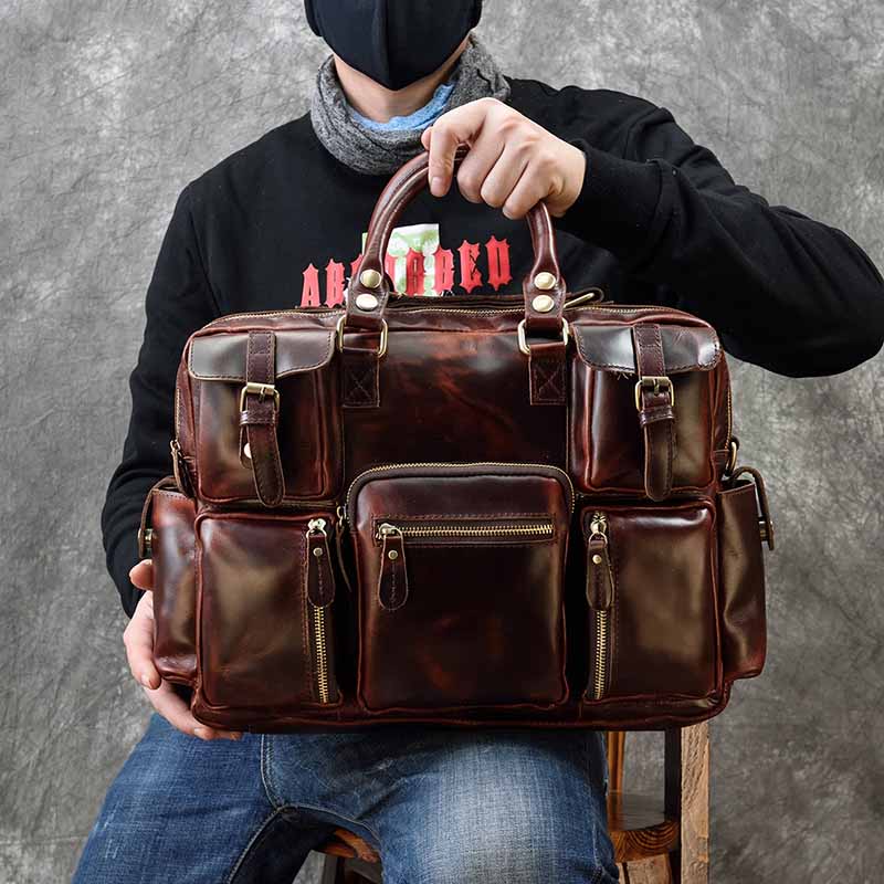 Erkek hakiki deri evrak çantas - Structured Handbag Work incelemesi ve fiyatı