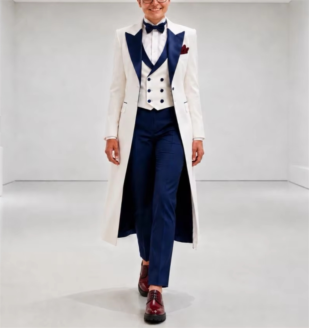 Lacivert Beyaz Kadın Ceket Tak - Women'S Formal Wear Wedding incelemesi ve fiyatı